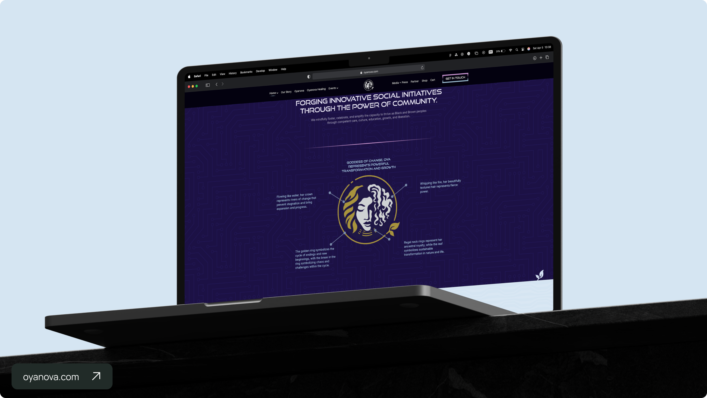 Oyanova website