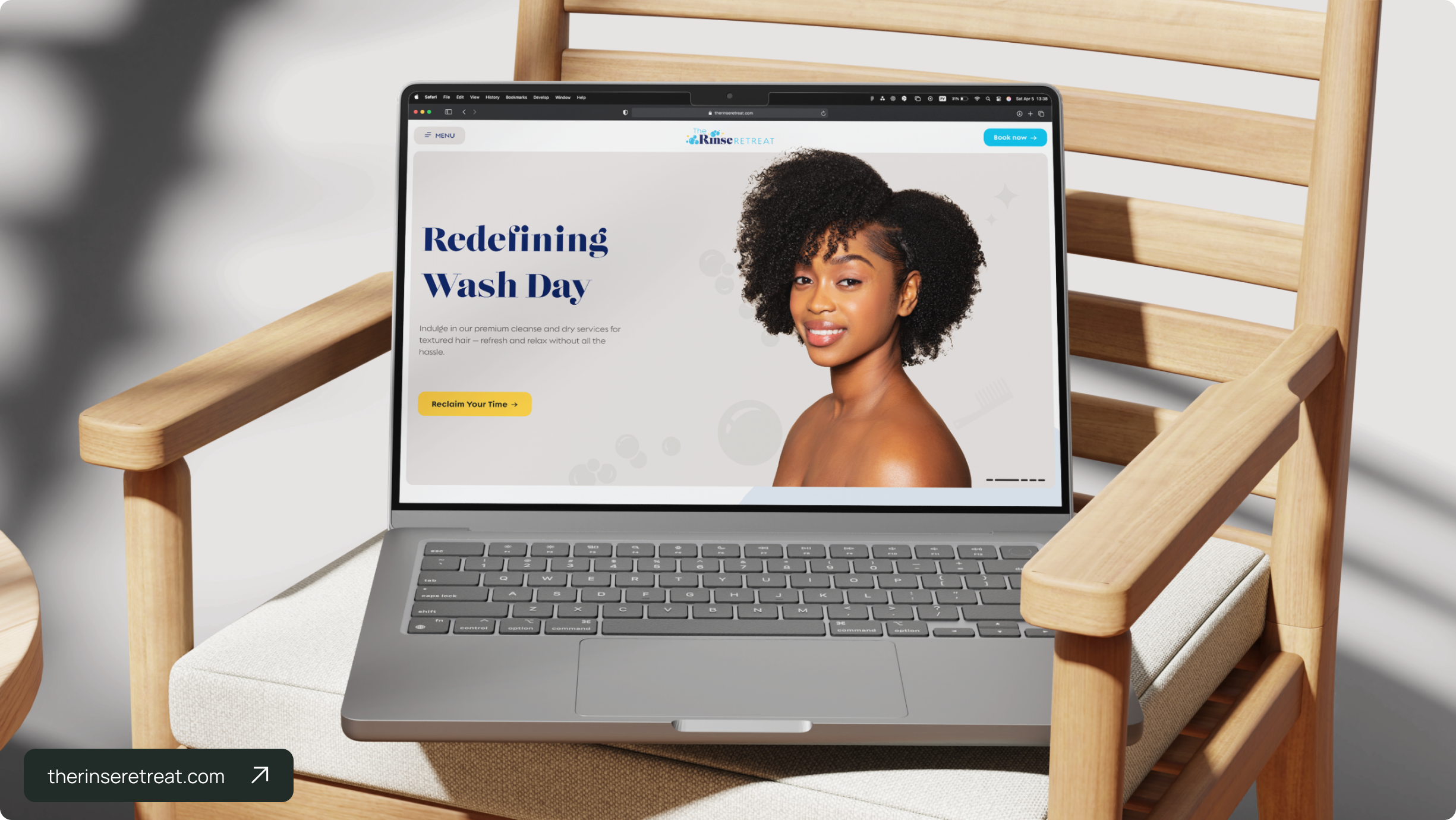 The Rinse Retreat website