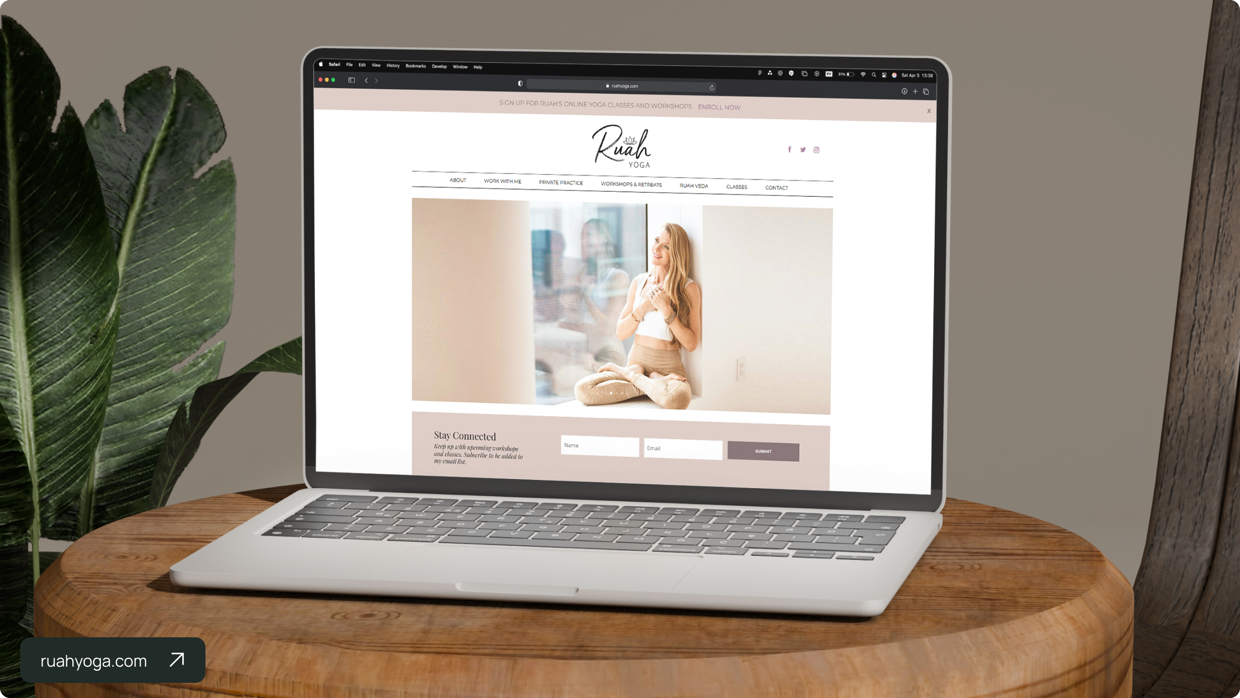 Ruah Yoga website